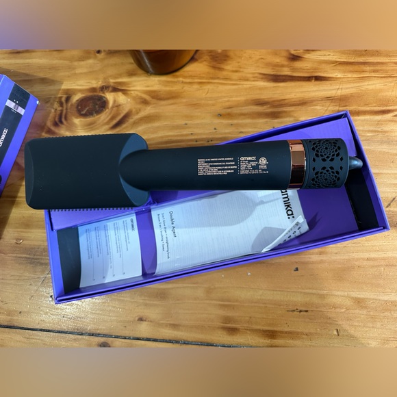 NIB Amika Double Agent 2-in-1 blow dryer + straightening brush - Picture 10 of 14